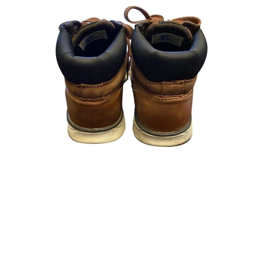 Timberland Mens Brown Leather Shoes With Sensorflex Comfort System Lace-Up Casua